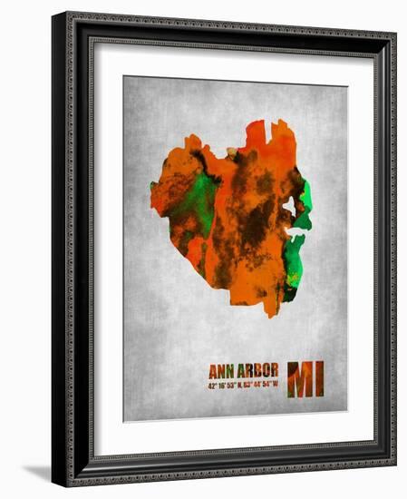 Ann Arbor Michigan-NaxArt-Framed Art Print