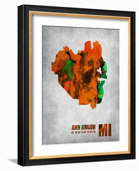 Ann Arbor Michigan-NaxArt-Framed Art Print