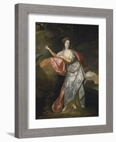 Ann Cargill (Nee Brow) as Miranda in the Tempest by Shakespeare. London, Covent Garden Theatre-Johann Zoffani-Framed Giclee Print