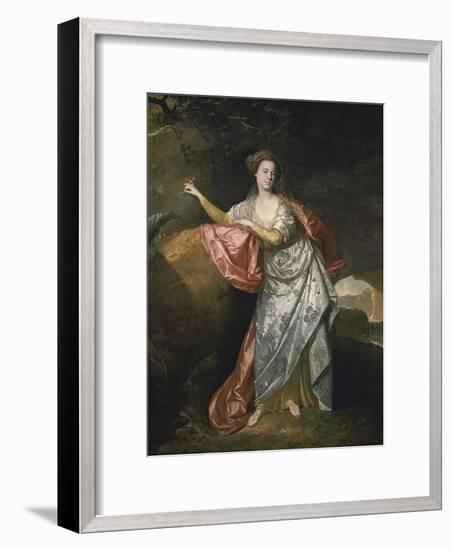 Ann Cargill (Nee Brow) as Miranda in the Tempest by Shakespeare. London, Covent Garden Theatre-Johann Zoffani-Framed Giclee Print