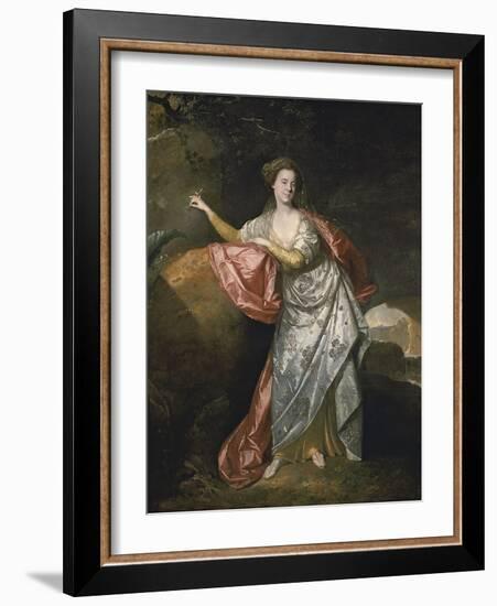 Ann Cargill (Nee Brow) as Miranda in the Tempest by Shakespeare. London, Covent Garden Theatre-Johann Zoffani-Framed Giclee Print