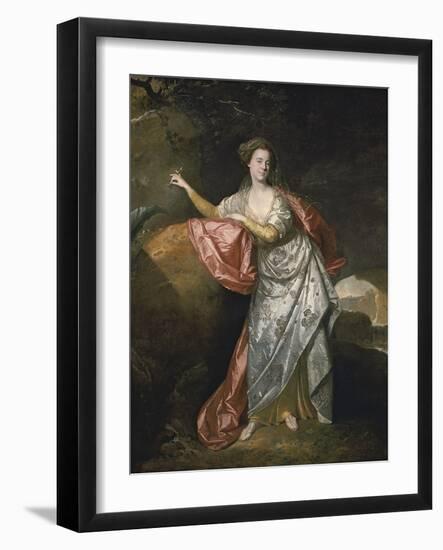 Ann Cargill (Nee Brow) as Miranda in the Tempest by Shakespeare. London, Covent Garden Theatre-Johann Zoffani-Framed Giclee Print