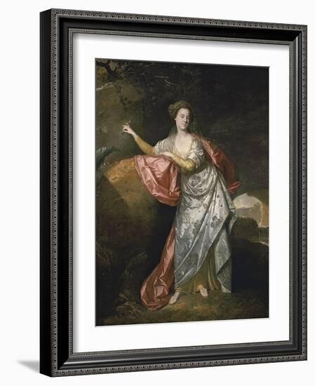 Ann Cargill (Nee Brow) as Miranda in the Tempest by Shakespeare. London, Covent Garden Theatre-Johann Zoffani-Framed Giclee Print