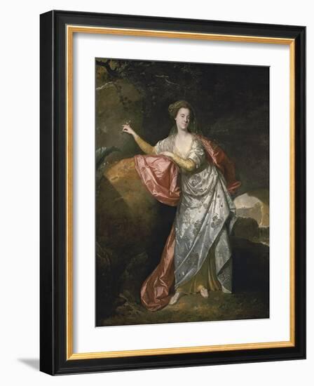 Ann Cargill (Nee Brow) as Miranda in the Tempest by Shakespeare. London, Covent Garden Theatre-Johann Zoffani-Framed Giclee Print