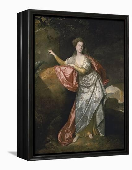 Ann Cargill (Nee Brow) as Miranda in the Tempest by Shakespeare. London, Covent Garden Theatre-Johann Zoffani-Framed Premier Image Canvas