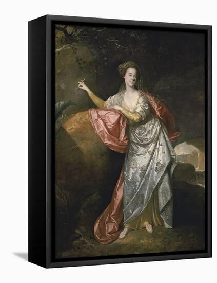 Ann Cargill (Nee Brow) as Miranda in the Tempest by Shakespeare. London, Covent Garden Theatre-Johann Zoffani-Framed Premier Image Canvas