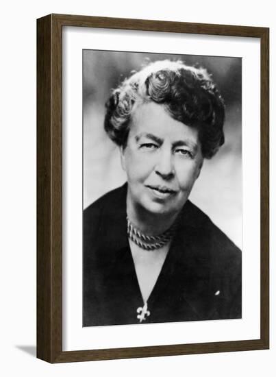 (Ann) Eleanor Roosevelt (1884-196) American Humanitarian-null-Framed Photographic Print