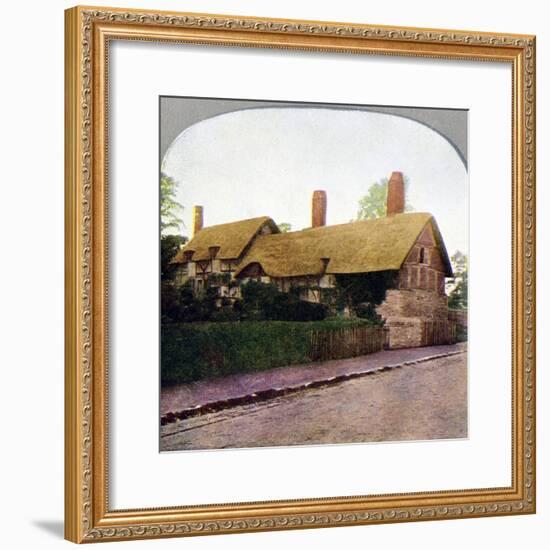 Ann Hathaway's cottage, Stratford-upon-Avon, Warwickshire, early 20th century. Artist: Unknown-Unknown-Framed Giclee Print