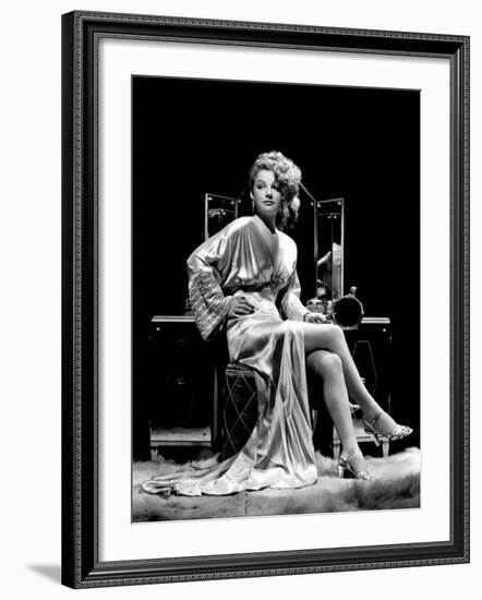 Ann Sheridan at Make-Up Table, 1938-null-Framed Photo