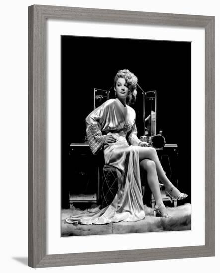 Ann Sheridan at Make-Up Table, 1938-null-Framed Photo