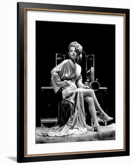 Ann Sheridan at Make-Up Table, 1938-null-Framed Photo