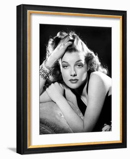 Ann Sheridan, Portrait Used as the Cover for Silver Screen-August 1940-null-Framed Photo