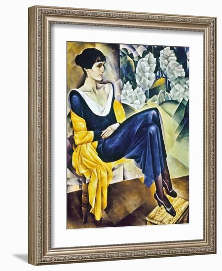 Anna Akhmatova (1889-1967)-Nathan Isaevich Altman-Framed Giclee Print