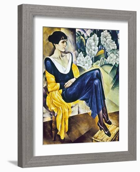 Anna Akhmatova (1889-1967)-Nathan Isaevich Altman-Framed Giclee Print