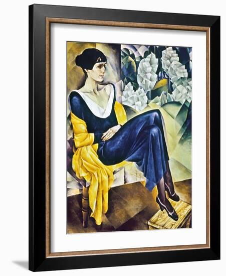 Anna Akhmatova (1889-1967)-Nathan Isaevich Altman-Framed Giclee Print