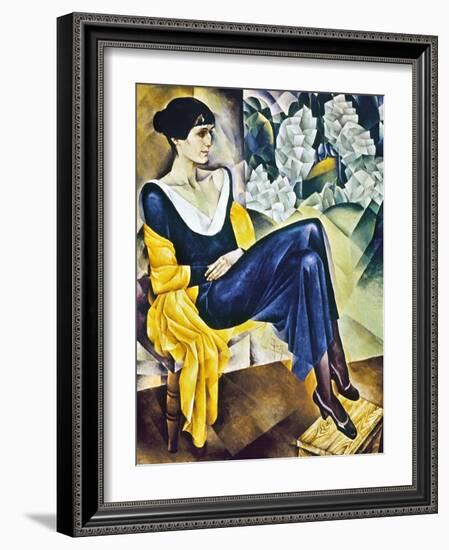 Anna Akhmatova (1889-1967)-Nathan Isaevich Altman-Framed Giclee Print