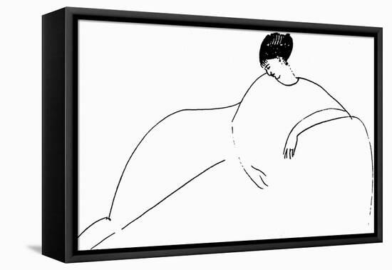Anna Akhmatova, 1911-Amedeo Modigliani-Framed Premier Image Canvas