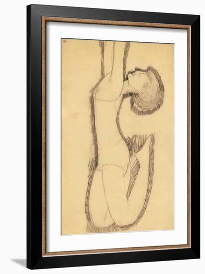 Anna Akhmatova as Acrobat, 1911-Amedeo Modigliani-Framed Giclee Print