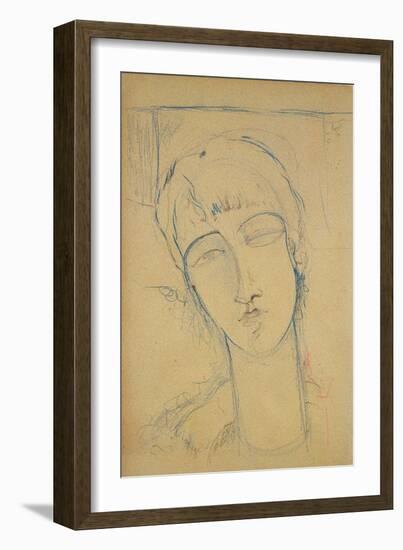 Anna Akhmatova (Ritratto Di Donna Ross), 1915-Amedeo Modigliani-Framed Giclee Print