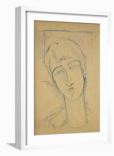 Anna Akhmatova (Ritratto Di Donna Ross), 1915-Amedeo Modigliani-Framed Giclee Print