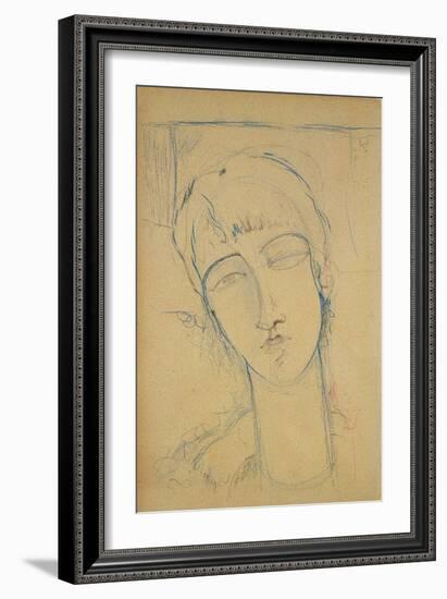 Anna Akhmatova (Ritratto Di Donna Ross), 1915-Amedeo Modigliani-Framed Giclee Print