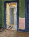 The Artist's Mother Ane Hedvig Brøndum in the Blue Room-Anna Ancher-Premium Giclee Print
