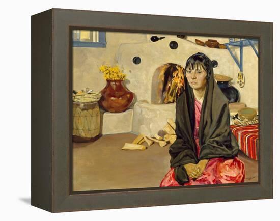 Anna, C.1914-36 (Oil on Canvas)-Walter Ufer-Framed Premier Image Canvas