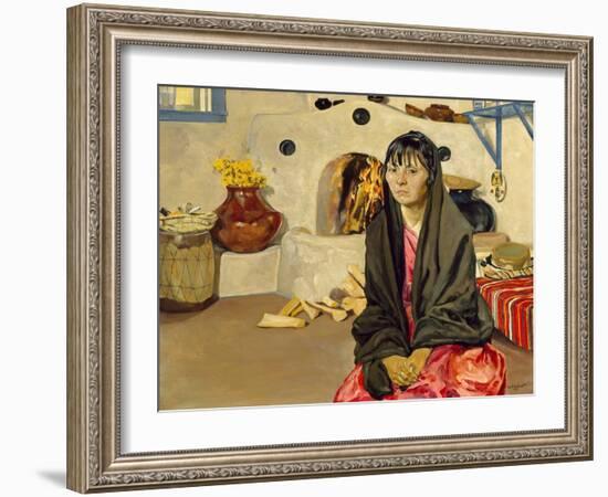 Anna, C.1914-36 (Oil on Canvas)-Walter Ufer-Framed Giclee Print