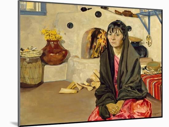 Anna, C.1914-36 (Oil on Canvas)-Walter Ufer-Mounted Giclee Print