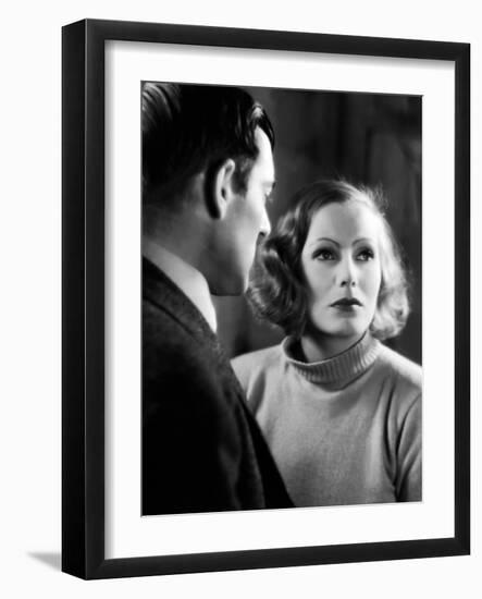 ANNA CHRISTIE, 1930 directed by CLARENCE BROWN Greta Garbo (b/w photo)-null-Framed Photo