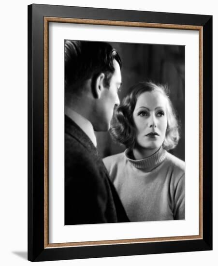 ANNA CHRISTIE, 1930 directed by CLARENCE BROWN Greta Garbo (b/w photo)-null-Framed Photo