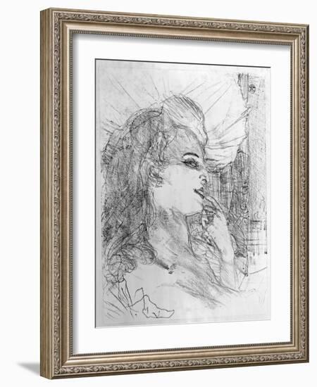 Anna Held, 1898-Henri de Toulouse-Lautrec-Framed Giclee Print