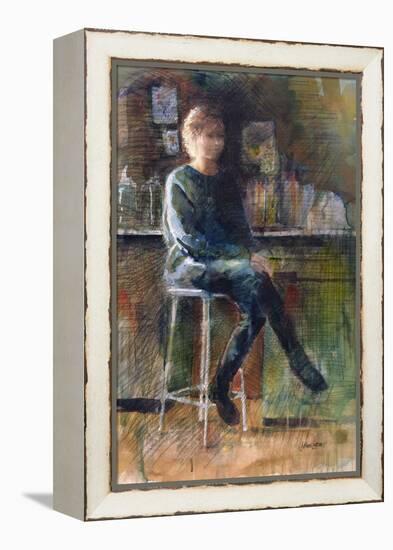 Anna in the Kitchen-John Lidzey-Framed Premier Image Canvas