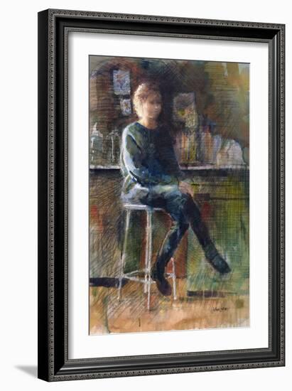 Anna in the Kitchen-John Lidzey-Framed Giclee Print