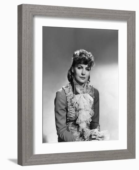 Anna Karenina by Clarence Brown, based on a novel by Leo Tolstoi, with Greta Garbo, 1935 (b/w photo-null-Framed Photo