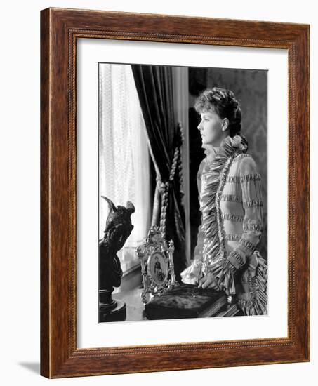 Anna Karenina by Clarence Brown, based on a novel by Leo Tolstoi, with Greta Garbo, 1935 (b/w photo-null-Framed Photo