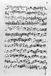Copy of 'Partita in D Minor for Violin' by Johann Sebastian Bach-Anna Magdalena Bach-Framed Giclee Print