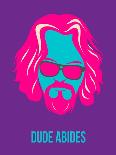 Dude Abides Purple Poster-Anna Malkin-Art Print