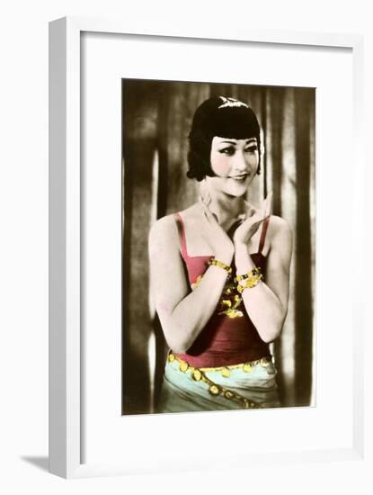 Anna May Wong (1905-196), Chinese-American Actress, 20th Century-null-Framed Giclee Print