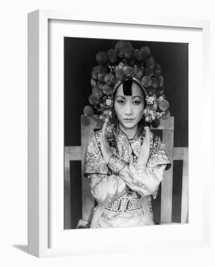 Anna May Wong, 1905-1961, Chinese-American Actress Who Persevered Against Discrimination, 1937-Carl Van Vechten-Framed Photo