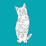 Cat With Head To One Side-Anna Nyberg-Art Print
