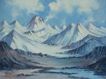 Alaska Range From Richardson Highway-Anna P. Gellenbeck-Framed Premier Image Canvas