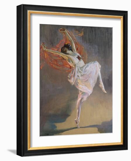 Anna Pavlova, 1910 (Oil on Canvas)-John Lavery-Framed Giclee Print