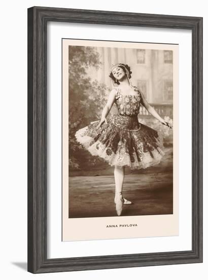 Anna Pavlova in Ballet Pose-null-Framed Art Print