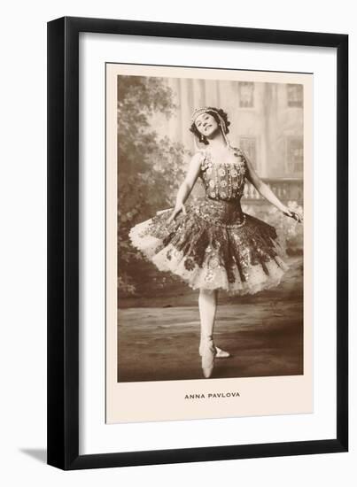 Anna Pavlova in Ballet Pose-null-Framed Art Print