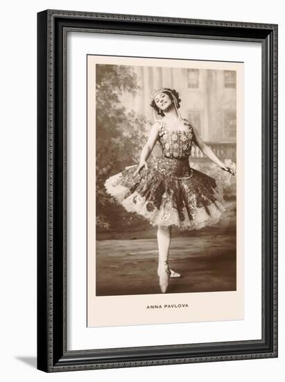 Anna Pavlova in Ballet Pose-null-Framed Art Print