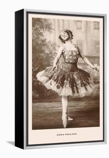 Anna Pavlova in Ballet Pose-null-Framed Stretched Canvas