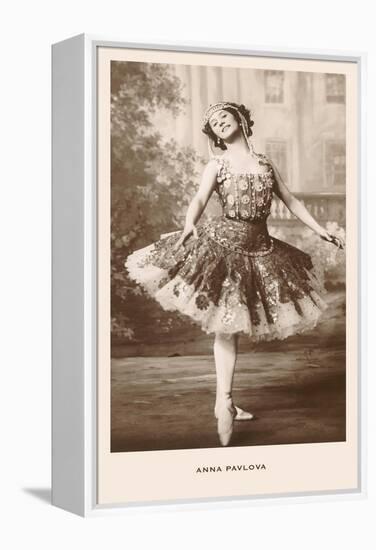 Anna Pavlova in Ballet Pose-null-Framed Stretched Canvas