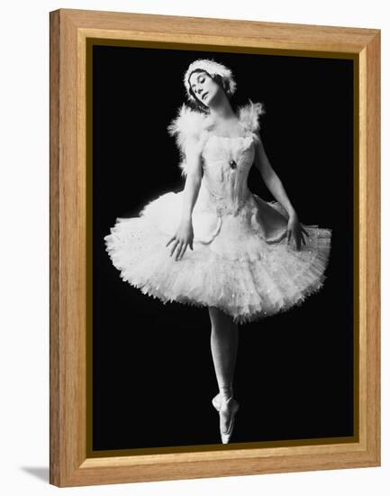 Anna Pavlova in the Ballet the Dying Swan by Camille Saint-Saëns, C. 1910-null-Framed Premier Image Canvas