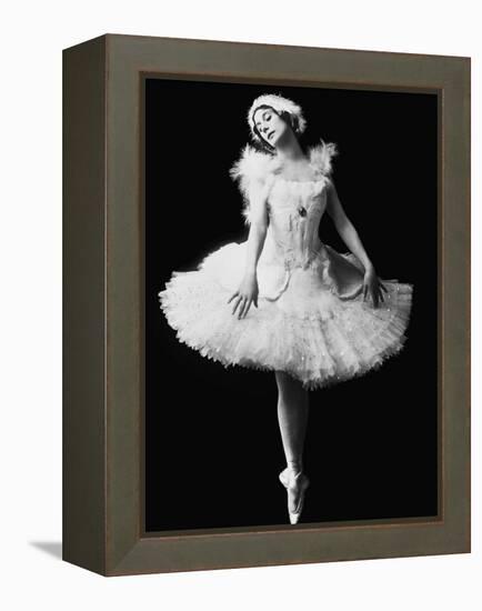 Anna Pavlova in the Ballet the Dying Swan by Camille Saint-Saëns, C. 1910-null-Framed Premier Image Canvas